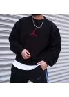 Jordan Siyah Oversize Sweatshirt