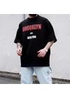 Brooklyn Siyah Extra Oversize Tshirt