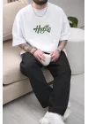Hustle Extra Oversize Beyaz Tshirt