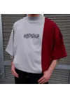 Waybstreetwear Parçalı Extra Oversize Tshirt