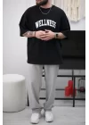 Wellness Extra Oversize Siyah Tshirt