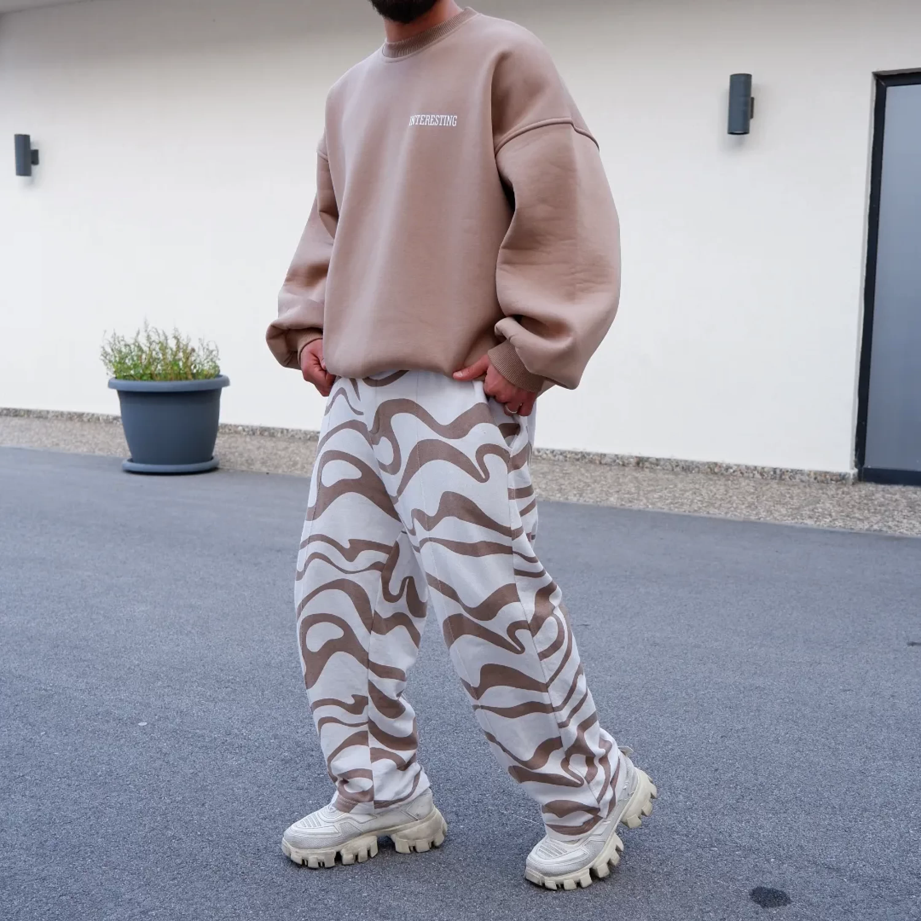 Interesting Camel Premium Kalıp Oversize Sweatshirt