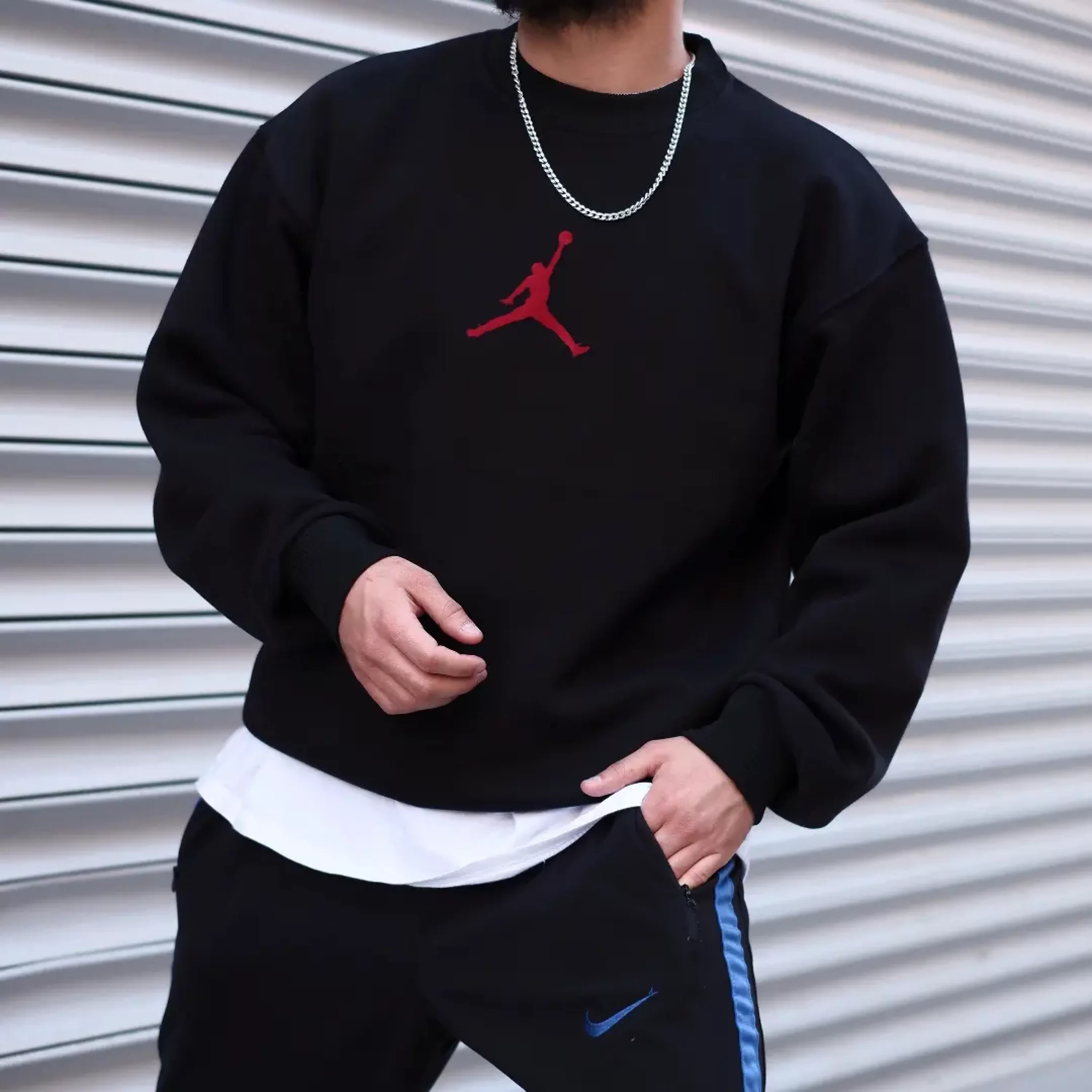 Jordan Siyah Oversize Sweatshirt