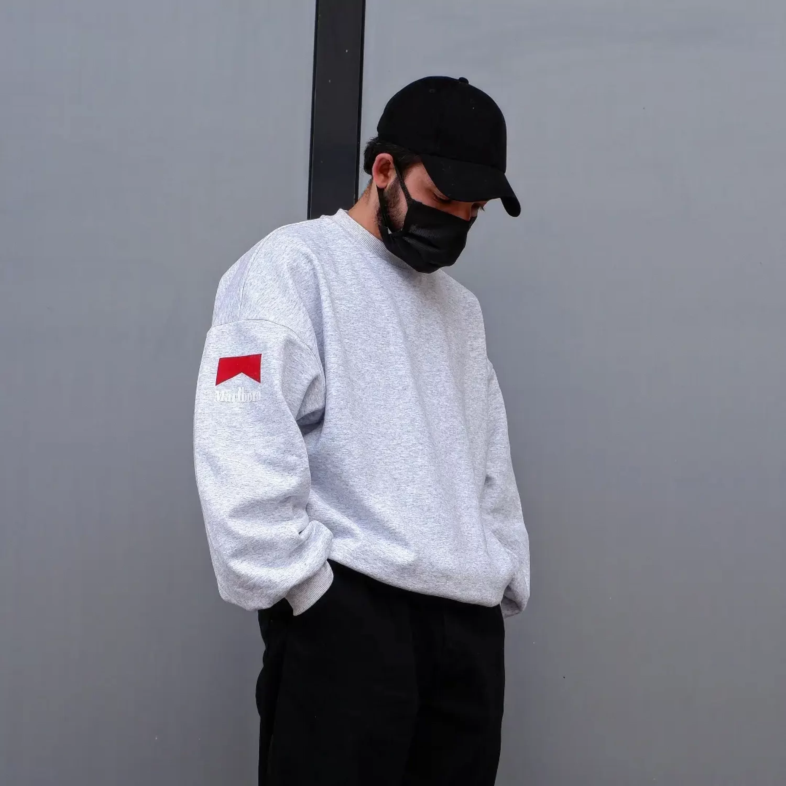 Marlboro Oversize Sweatshirt Premium Kalıp