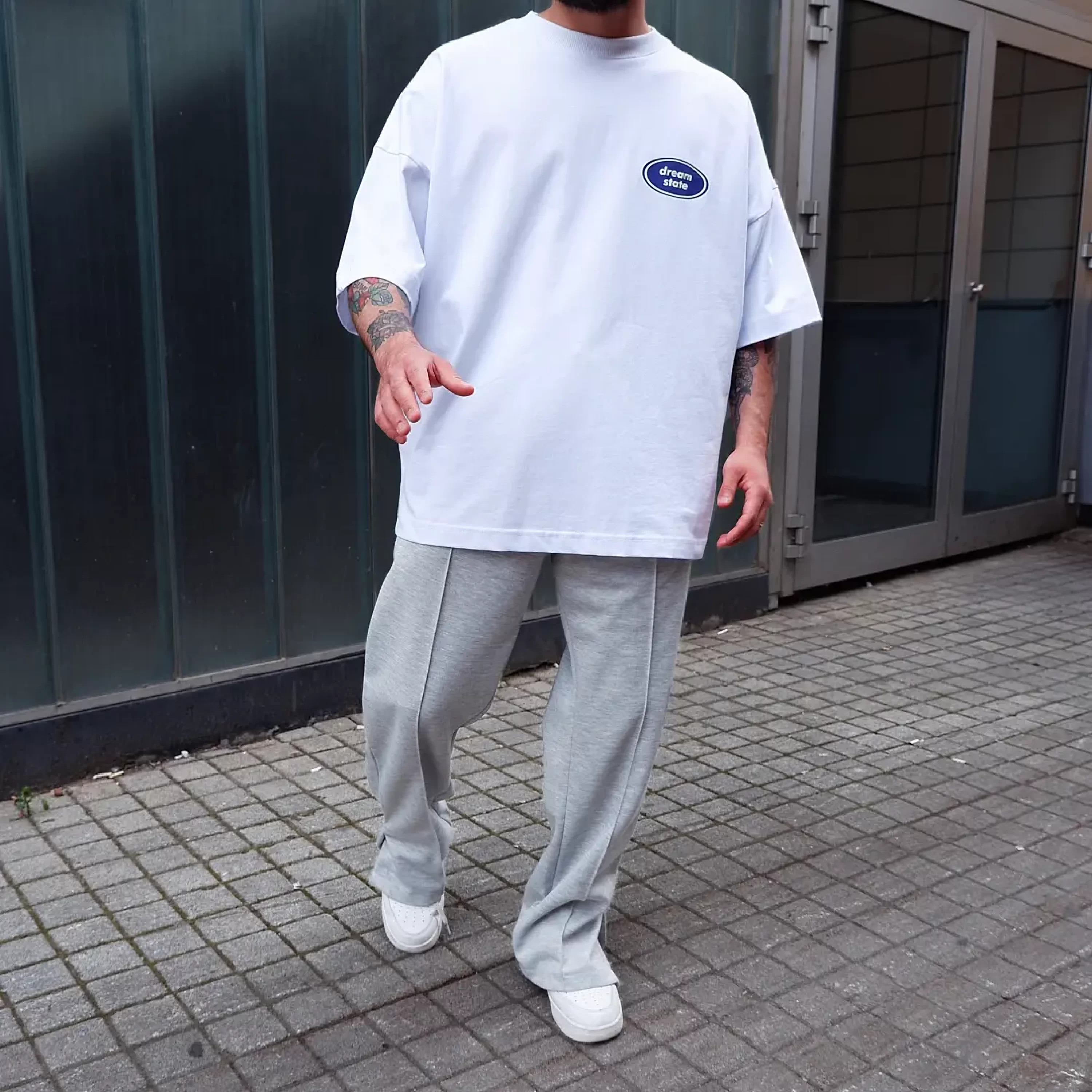 DreamState White Extra Oversize Tshirt