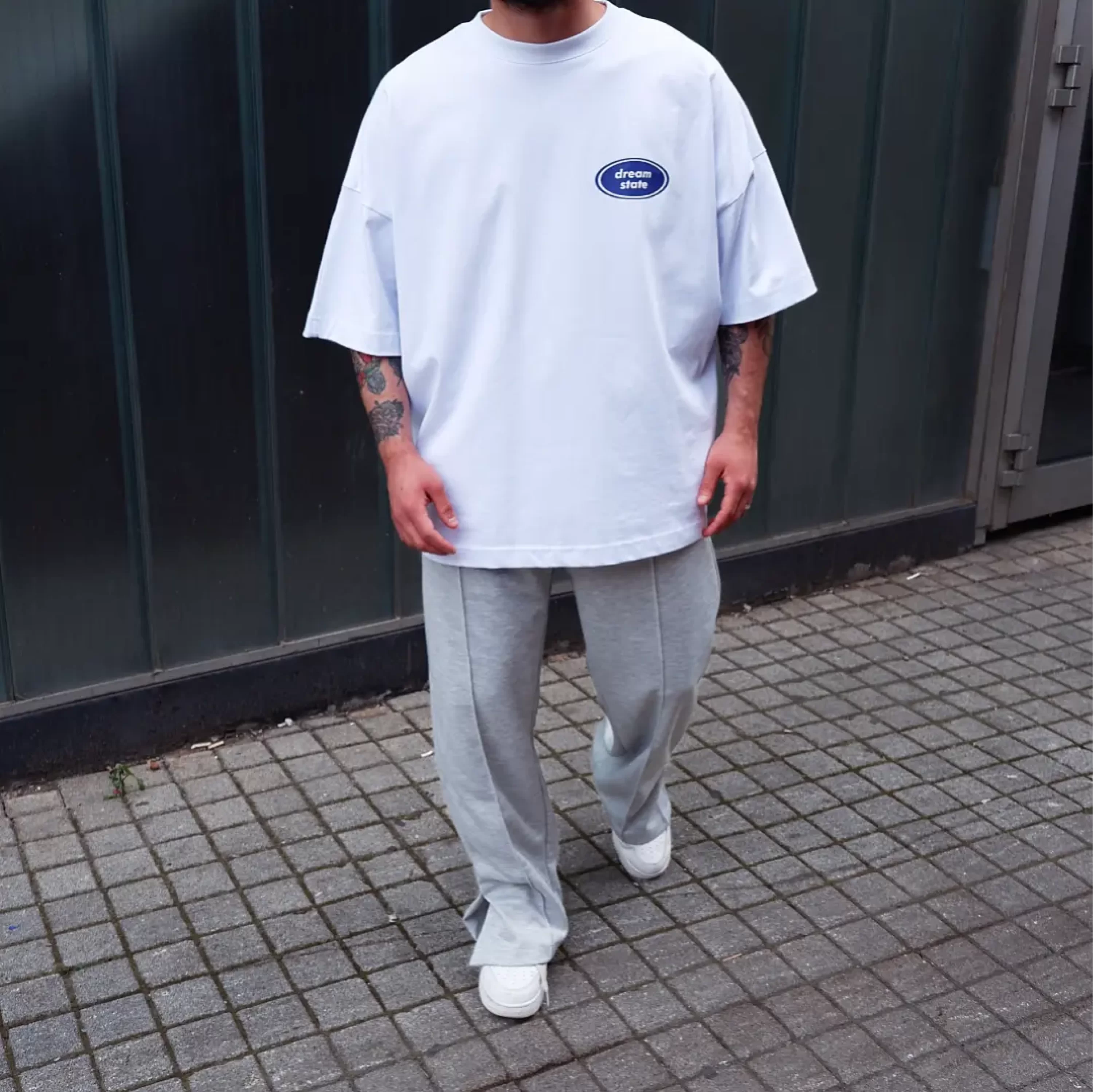 DreamState White Extra Oversize Tshirt