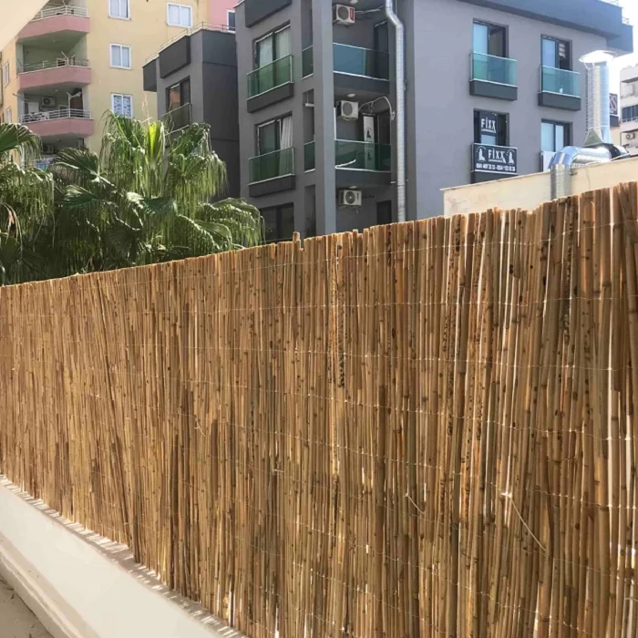 1,20 Metre X 7 Metre Hasır Bahçe Çiti Balkon Çiti Gölgelik ve Dekorasyon