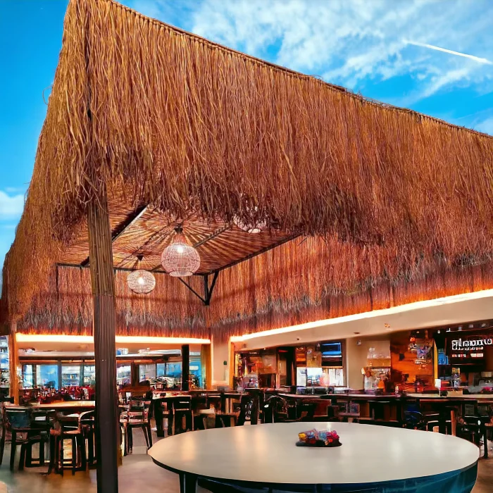 1,5 m x 75 cm | Bohem & Rustik Süsleme Doğal Hasır Püskül Otu – Saçaklı Ot Dekor