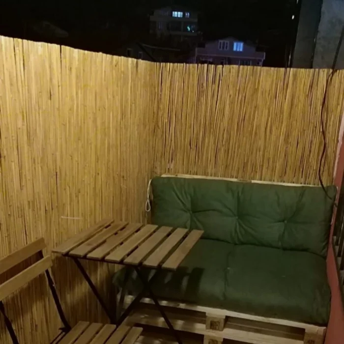 2 Metre X 2,50 Metre Hasır Bahçe Çiti Balkon Çiti Gölgelik ve Dekorasyon