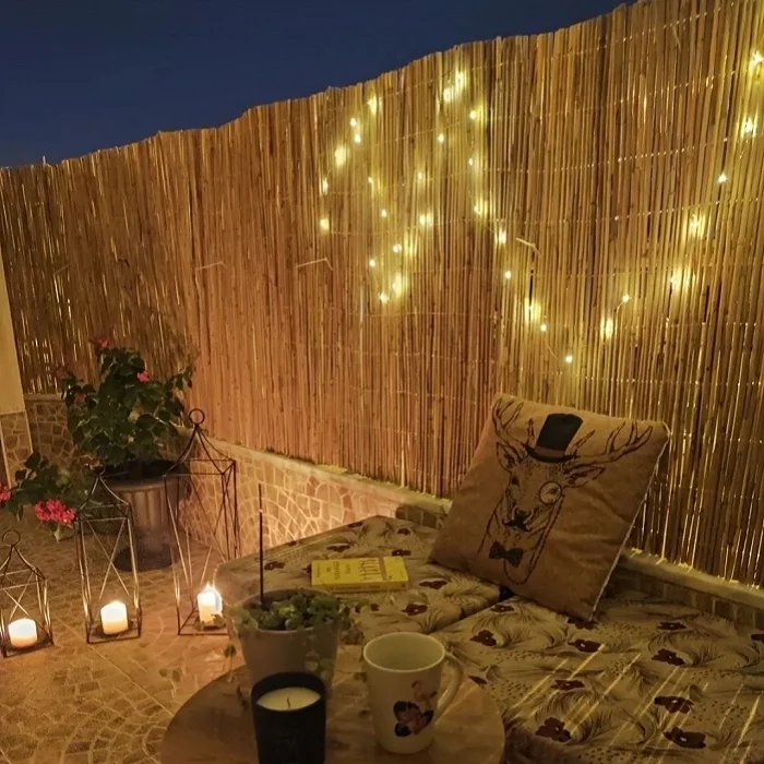 2 Metre X 3 Metre Hasır Bahçe ve Balkon Çiti Gölgelik ve Dekorasyon