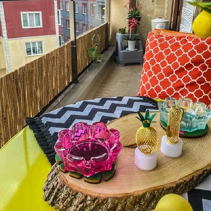 40 Cm X 5 Metre Hasır Balkon Çiti Dekorasyon