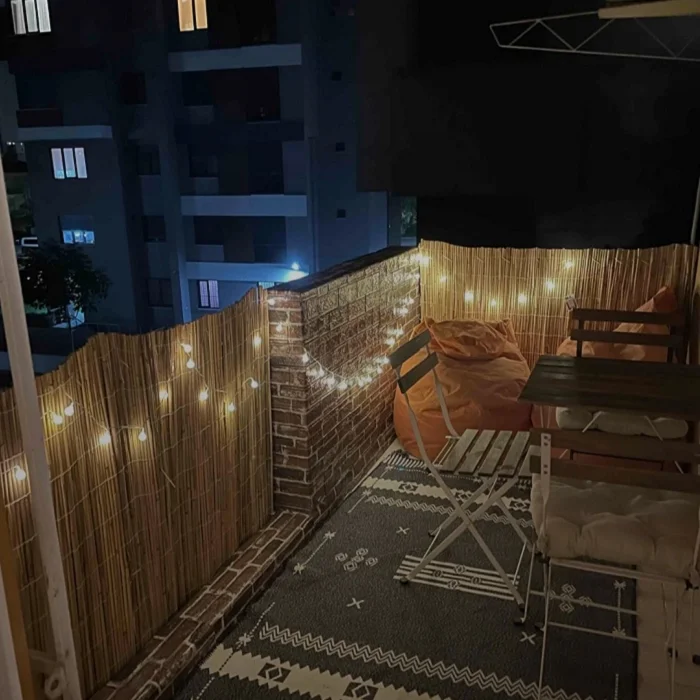 50 Cm X 7 Metre Hasır Balkon Çiti Dekorasyon