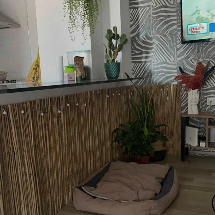 60 Cm X 3 Metre Hasır Balkon Çiti Dekorasyon