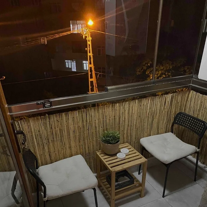 70 Cm X 6 Metre Hasır Balkon Çiti Dekorasyon