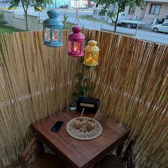 80 Cm X 3 Metre Hasır Balkon Çiti Dekorasyon