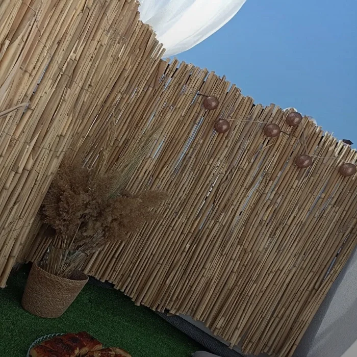 80 Cm X 3 Metre Hasır Balkon Çiti Dekorasyon