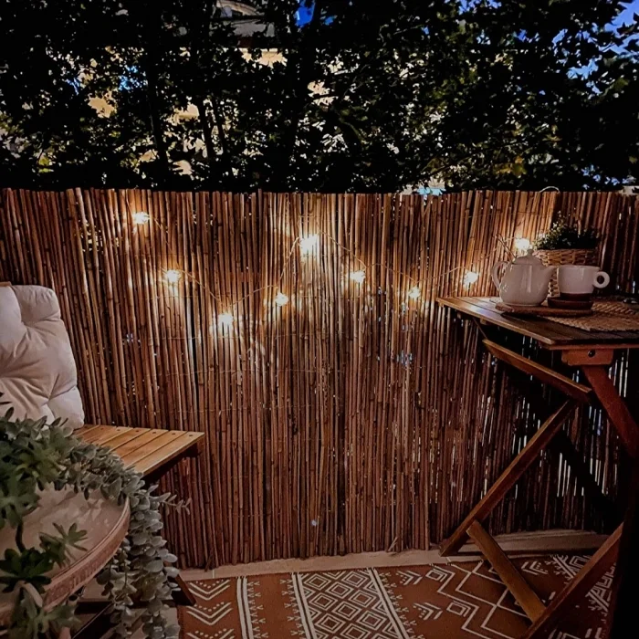 80 Cm X 3 Metre Hasır Balkon Çiti Dekorasyon