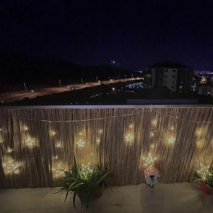 90 Cm X 2,50 Metre Hasır Balkon Çiti Dekorasyon