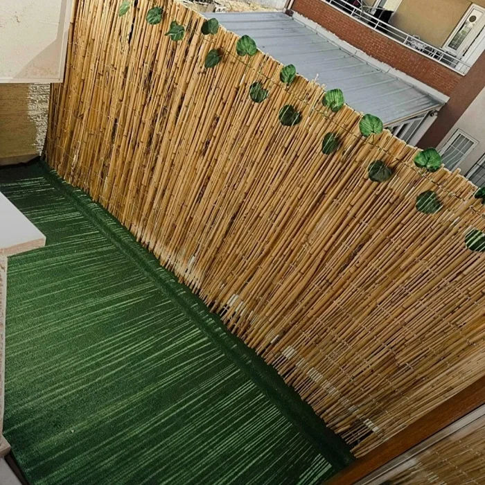 90 Cm X 3 Metre Hasır Balkon Çiti Dekorasyon