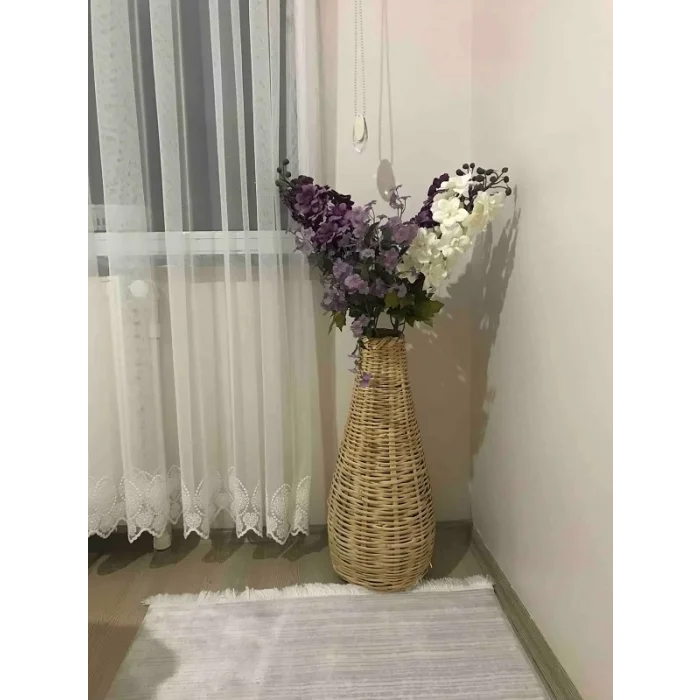 El Yapımı Hasır Örgü Vazo Pampas Vazosu Çin Vazosu Çiçeklik