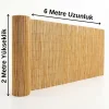 Doğal Hasır Kamış Çit 200x600 cm - Bahçe, Balkon ve Teras Gizlilik Çiti