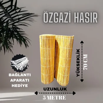 70 Cm X 5 Metre Hasır Balkon Çiti Dekorasyon
