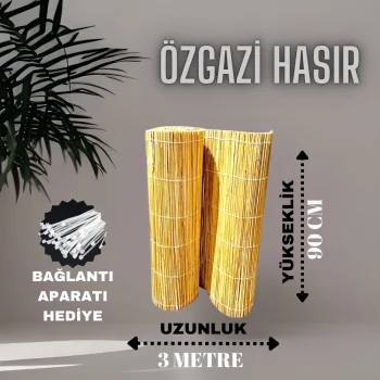 90 Cm X 3 Metre Hasır Balkon Çiti Dekorasyon