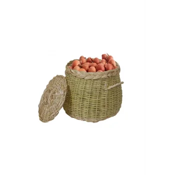 Doğal Hasır Patates Soğan Sepeti