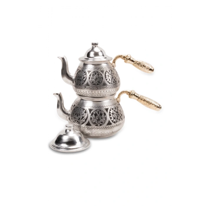 CopperGreat Bakır El Oyması Damla Çaydanlık