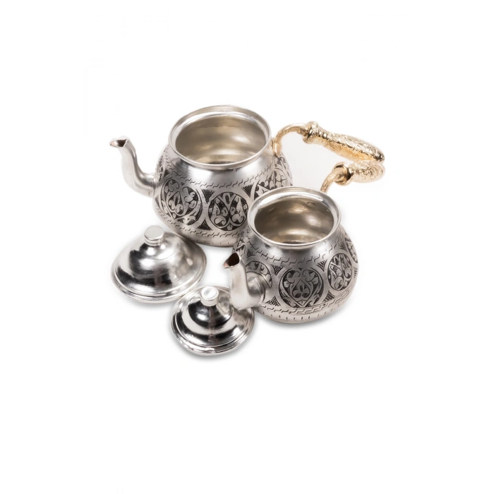 CopperGreat Bakır El Oyması Damla Çaydanlık