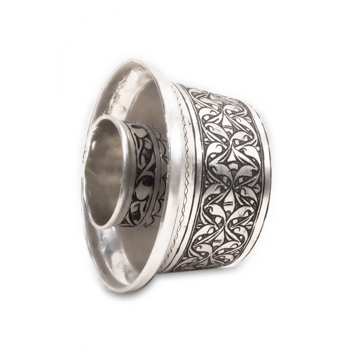 Coppergreat Bakır El Oyması Flowerboss Özel İşçilik Gri Ehlikeyf