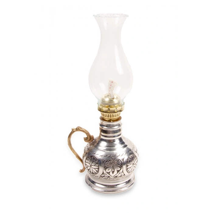 Coppergreat Bakır El Oyması Otantika Beyaz Gaz Lambası