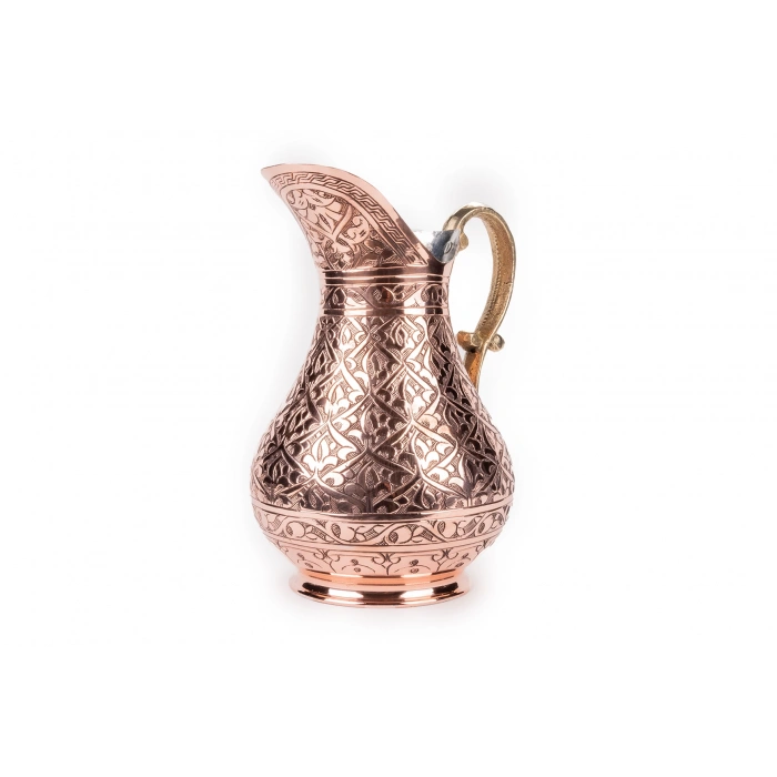 Coppergreat Flowerboss Özel İşçilik Bakır Kırmızı Sürahi