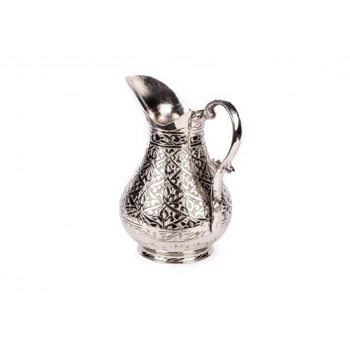 Coppergreat Flowerboss Özel İşçilik Bakır Parlak Beyaz Sürahi