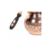 CopperGreat Bakır El Oyması Kırmızı Tombik Çaydanlık