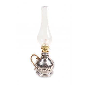 Coppergreat Bakır El Oyması Otantika Beyaz Gaz Lambası