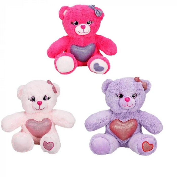 - PELUŞ KALPLİ OTURAN AYICIK 26 CM