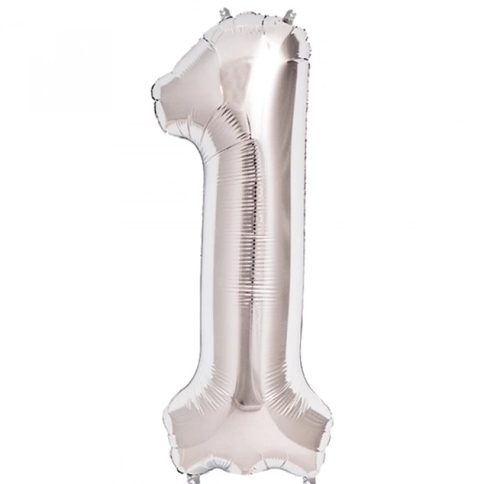 1 Rakam Folyo Bn Gümüş  40 inç