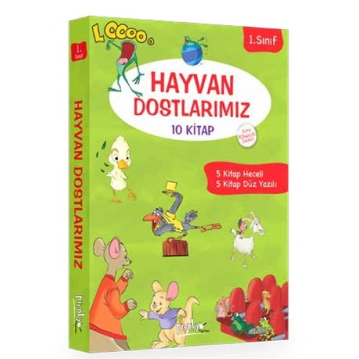 1. Sınıf Hayvan Dostlarımız Serisi - 10 lık Set