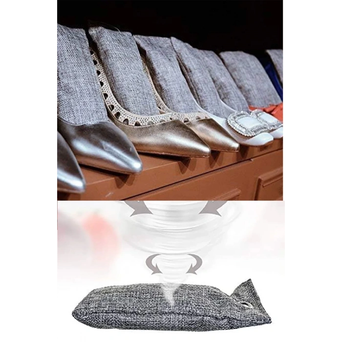 2 Li  Koku Emici Karbon Ayakkabı Koku   Ev Araba Çekmece Çanta Buzdolabı Mutfak Duman Emici