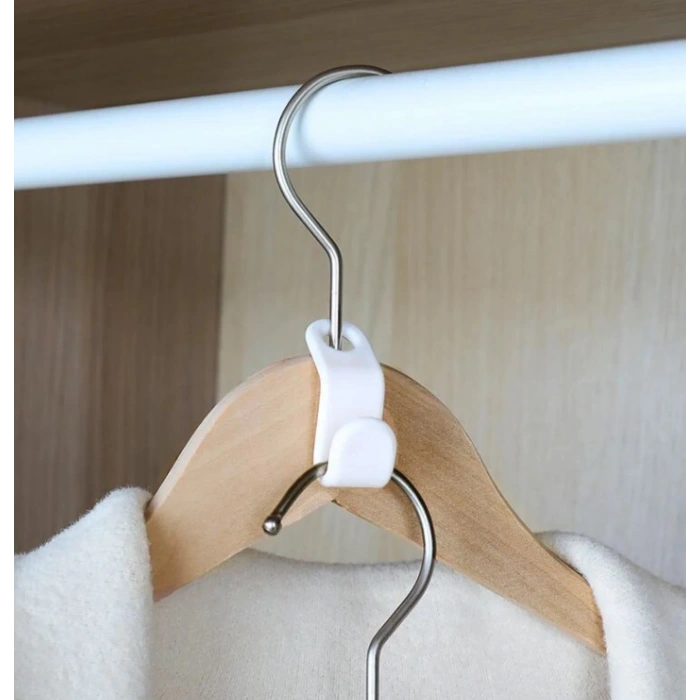 20 Adet Pratik Gardrop Askısı Çoklayıcı Aparatlar - Dolap Askı Çoklayıcı