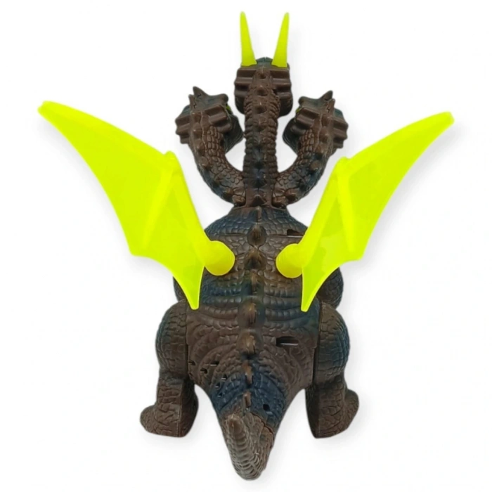 3 Başlı Mitolojik Ejderha - Pilli Yerde Gezen Sesli Figür