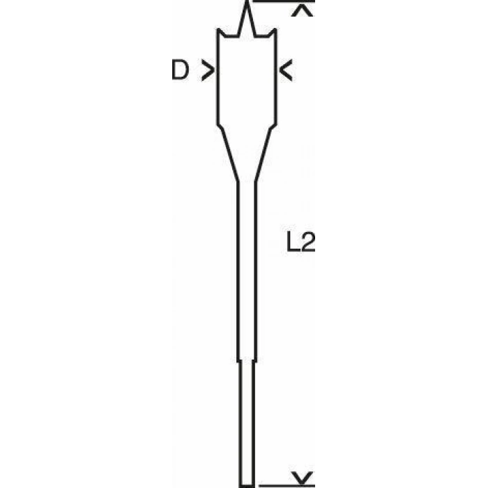 30X152 Altıgen Yassı Ahşap Maktap Ucu