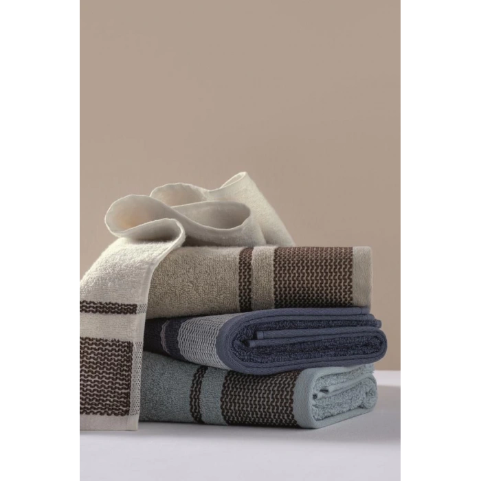 4lü Armürlü Havlu Seti Casual 50x90