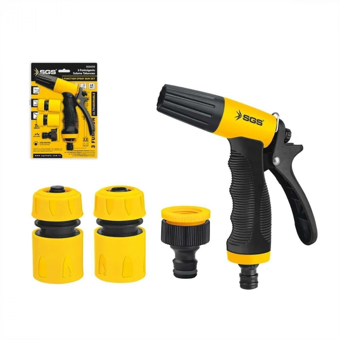 4253 3 Fonksiyonlu Sulama Tabancası (4 Parça Set)