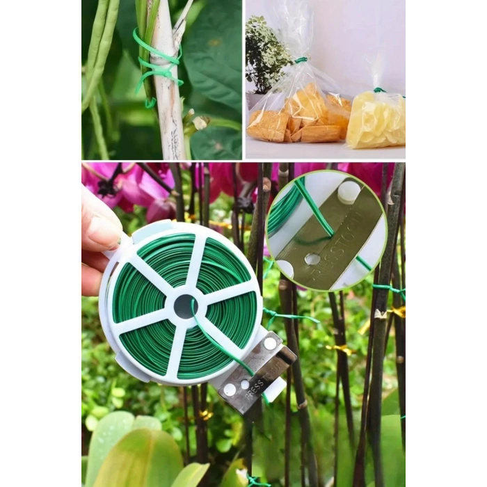 50 Metre Çok Amaçlı   Saksı Kablo Sabitleme Teli