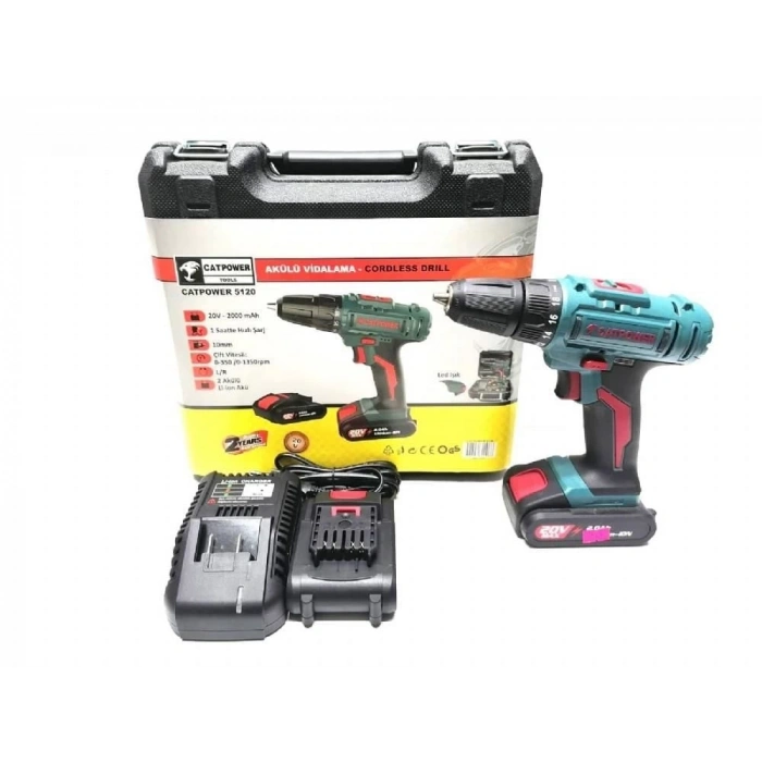 5120 Akülü Vidalama 20 Volt 2,0 Ah