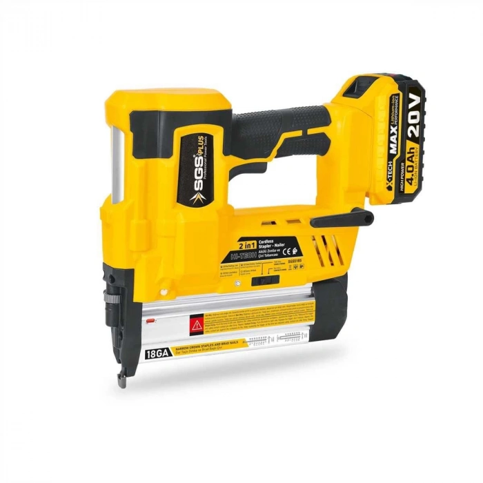 5165 Akülü Zımba ve Çivi Çakma Tabanca Makinası 20 Volt