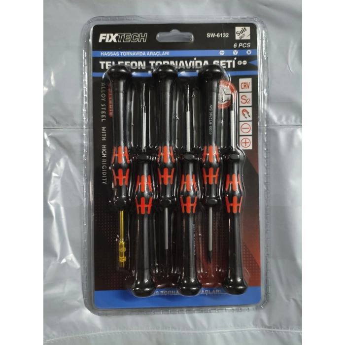 6 Parça Saatçi ve Telefoncu Onarım Tornavida Seti Hassas Tornavida Seti