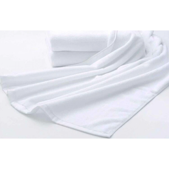 600gr Otel Tipi 90x150 Banyo Havlusu Beyaz